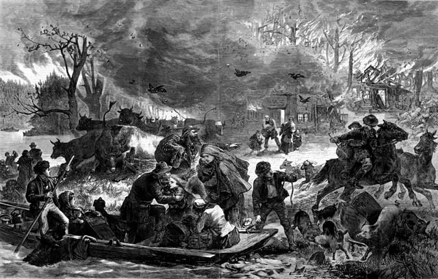 Peshtigo Fire, Wisconsin, USA (1871)