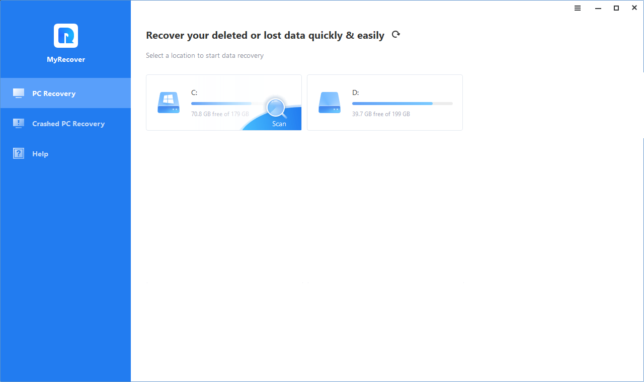 Recovery Data Software for PC – Test MyRecover