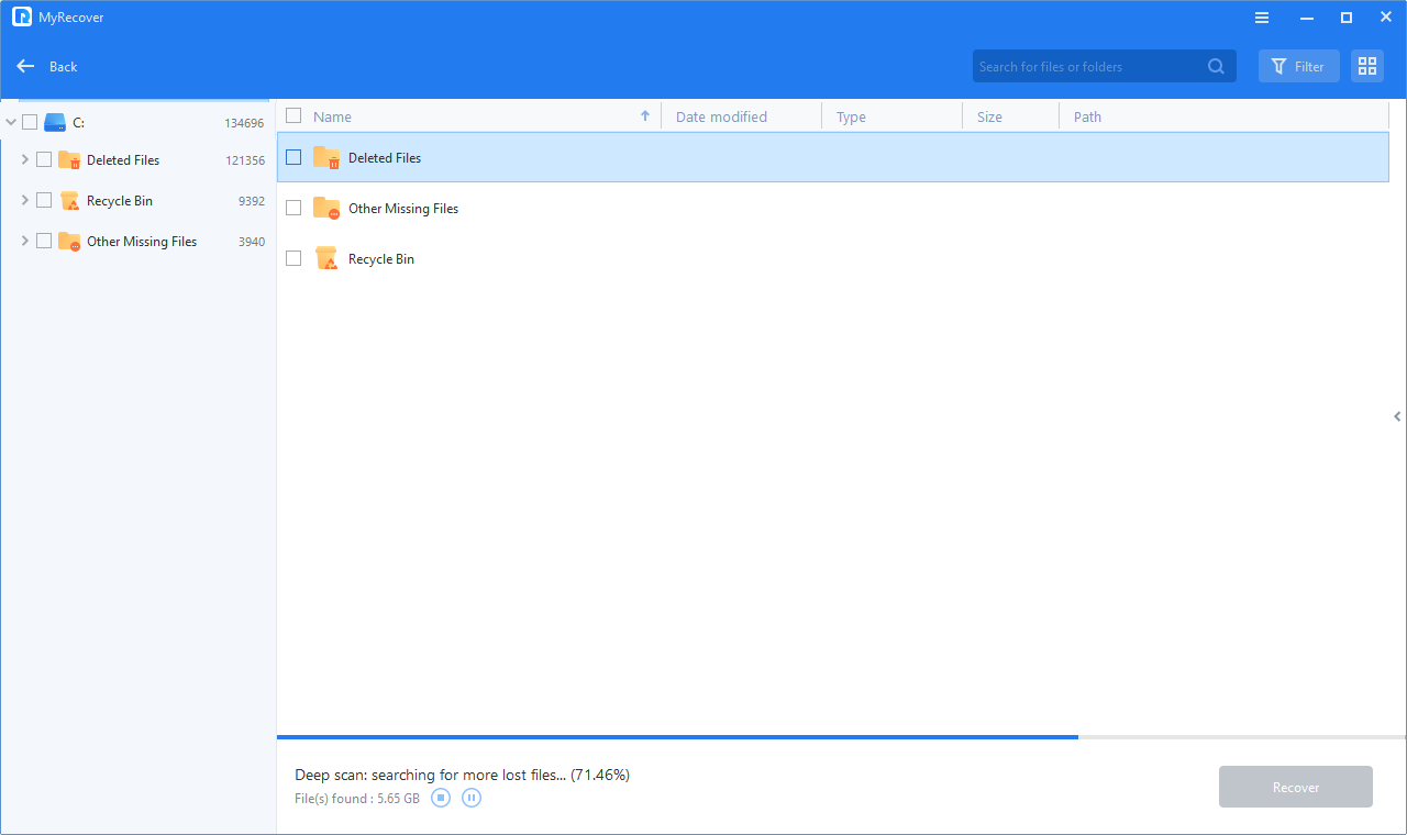 Recovery Data Software for PC – Test MyRecover