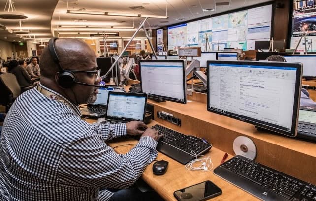  A call center agent offers improved customer support with advanced contact center solutions 
