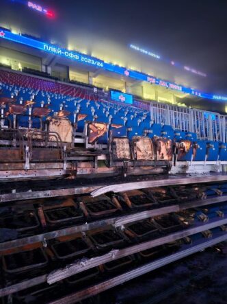 Take a look at exclusive footage from the SKA Arena. There on Sunday almost happened...