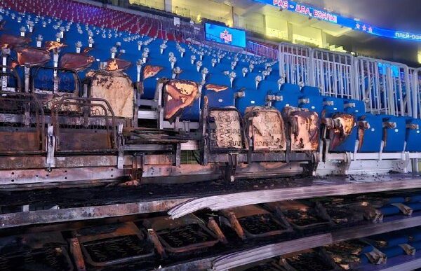 Take a look at exclusive footage from the SKA Arena. There on Sunday almost happened...