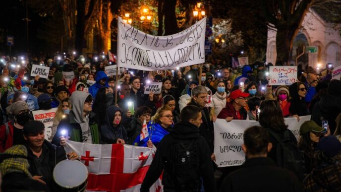 Georgian NGOs, Media Defy Stricter Foreign Agents Law as It Takes Effect