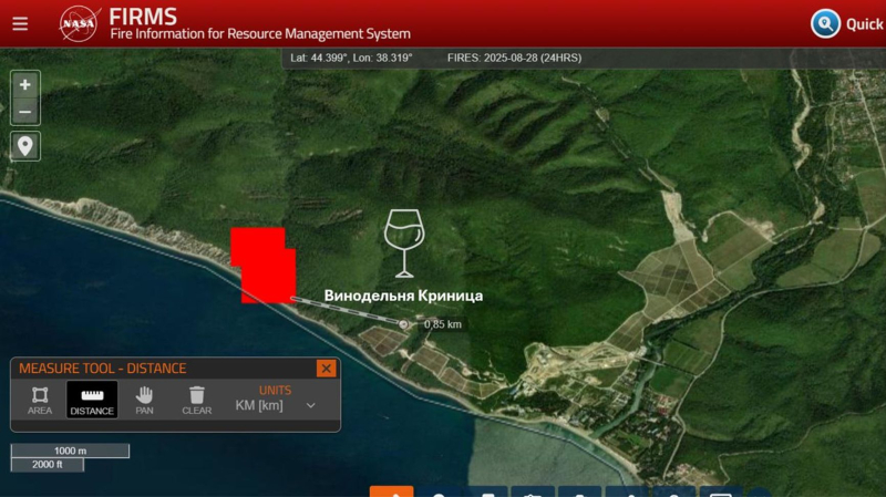 Drone strike sparks forest fire near Putin’s Black Sea Palace